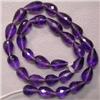 Image 1 : 54 CTS AMETHYST BRIOLETTE STRAND 9x5 MM - FULL DRILLED