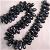 Image 1 : 247 CTS BLACK MYSTIC SPINEL BRIOLETTE STRAND 10x5 MM