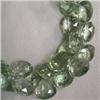 Image 1 : 379 CTS GREEN AMETHYST TEAR DROP STRAND 12x12 MM APPROX