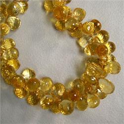 298 CTS GOLDEN CITRINE BRIOLETTE STRAND 11x8 MM