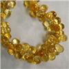 Image 1 : 298 CTS GOLDEN CITRINE BRIOLETTE STRAND 11x8 MM