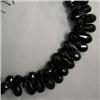 Image 1 : 190 CTS BLACK SPINEL BRIOLETTE STRAND 10x5 MM