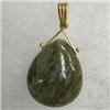 Image 1 : 14K GOLD LABRADORITE PENDANT 20x17 MM 