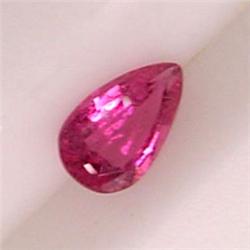 0.54 CTS PEAR SHAPED PINK TOURMALINE  7x4 MM