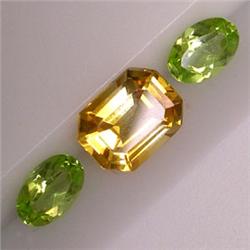2.30 CTS LOT OF CITRINE AND PERIDOT