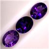 Image 1 : 4.50 CTS LOT OF 3 OVAL AMETHYSTS 9X7 MM