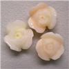 Image 1 : 26 CTS LOT OF CARVED NATURAL ITALIAN CORAL ROSES 10 MM