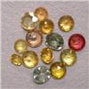Image 1 : 4.00 CTS LOT OF MULTICOLOR ROUND SAPPHIRES - DIFFERENT SIZES