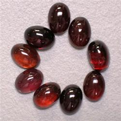 11 CTS LOT OF OVAL GARNET CABOCHON 7x5 MM