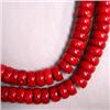 Image 1 : 80 CTS LOT OF 15 RED SEA BAMBOO CORAL DISK BEADS