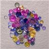 Image 1 : 4.00 CTS LOT OF MULTICOLOR ROUND SAPPHIRES - DIFFERENT SIZES