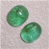 Image 1 : 1.74 CTS PAIR OF OVAL EMERALD 7x5 MM