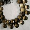 Image 1 : 262 CTS SMOKY TOPAZ BRIOLETTE STRAND 15x10 MM - 8 INCHES
