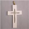 Image 1 : 11 CTS CARVED VINTAGE IVORY CROSS 45x20 MM