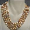 Image 1 : 9x7 MM FRESH WATER PEARL INFINITY STRAND 64 INCHES