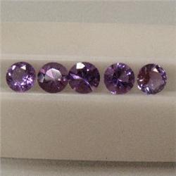 7.90 CTS LOT OF ROUND AMETHYST 8 MM