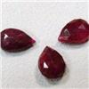 Image 1 : 14 CTS LOT OF ENHANCED RUBY TEAR DROPS - TOP DRILLED - INCLUDED