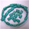 Image 1 : 10x8 MM STABILIZED TURQUOISE STRAND - 16 INCHES