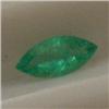 Image 1 : 0.46 CTS MARQUISE SHAPED EMERALD 8x4 MM