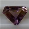Image 1 : 3.95 CTS FANCY SHAPED BICOLOR AMETHYST 13x10 MM
