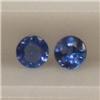 Image 1 : 0.53 CTS PAIR OF ROUND SAPPHIRE 3 MM