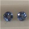 Image 1 : 0.57 CTS PAIR OF ROUND SAPPHIRE 3.5 MM