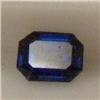 Image 1 : 0.50 CTS EMERALD CUT BLUE SAPPHIRE 5x4 MM - INCLUDED