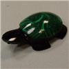 Image 1 : 78 CTS CARVED MALACHITE AND ONYX TURTLE 46x28 MM