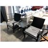 Image 2 : WHYLIE GREY/BLACK 3 PIECE CHAT SET WITH SUNBRELLA CUSHIONS