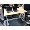 Image 2 : BAMBOO 40" X 27" SIT/STAND ELECTRIC COMPUTER TABLE