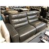 Image 2 : DIGIO LIGHT LEATHER 85"W ELECTRIC RECLINING 2 SEAT SOFA