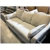 Image 2 : GREY 8'W 3 SEAT SOFA - TEAR IN ARM FACING
