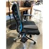 Image 2 : HERMAN MILLER EMBODY BLACK/CYAN FULLY ADJUSTABLE GAMING TASK CHAIR RETAIL $2261 CAN