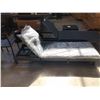 Image 2 : PATIOFLARE GREY CHAISE ADJUSTABLE LOUNGE CHAIR WITH MATCHING OTTOMAN