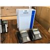 Image 1 : SAMSUNG OFFICE SERV 100 PHONE SYSTEM WITH 2  HANDSETS