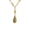 Image 1 : 23.21 Gram Total Weight Gold Nugget Necklace