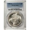 Image 1 : 1881-S $1 Morgan Silver Dollar Coin PCGS MS63