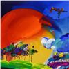 Image 2 : Peter Max "Beyond Borders" Original Mixed Media On Paper