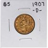 Image 1 : 1907-D $5 Liberty Head Half Eagle Gold Coin