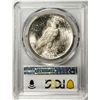 Image 2 : 1923 $1 Peace Silver Dollar Coin PCGS MS63