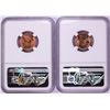 Image 2 : Lot of 1958 & 1958-D Lincoln Wheat Cent Coins NGC MS66RD