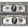 Image 1 : Lot of (2) 1934 $10 Silver Certificate Notes