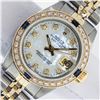 Image 1 : Rolex Ladies Two Tone Sapphire & Diamond Datejust Watch With Rolex Box