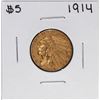 Image 1 : 1914 $5 Indian Head Half Eagle Gold Coin
