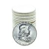Image 1 : Roll of (20) Brilliant Uncirculated 1963 Franklin Half Dollar Coins