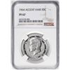Image 1 : 1964 Accented Hair Proof Kennedy Half Dollar Coin NGC PF67