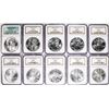 Image 3 : Lot of 1986-2005 $1 American Silver Eagle Coin Set NGC MS69