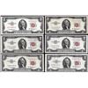 Image 1 : Lot of (6) 1953A $2 Legal Tender Notes