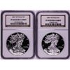 Image 1 : Lot of 2001-2002 $1 Proof American Silver Eagle Coins NGC PF69 Ultra Cameo