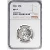 Image 1 : 1961 Proof Washington Quarter Coin NGC PF67